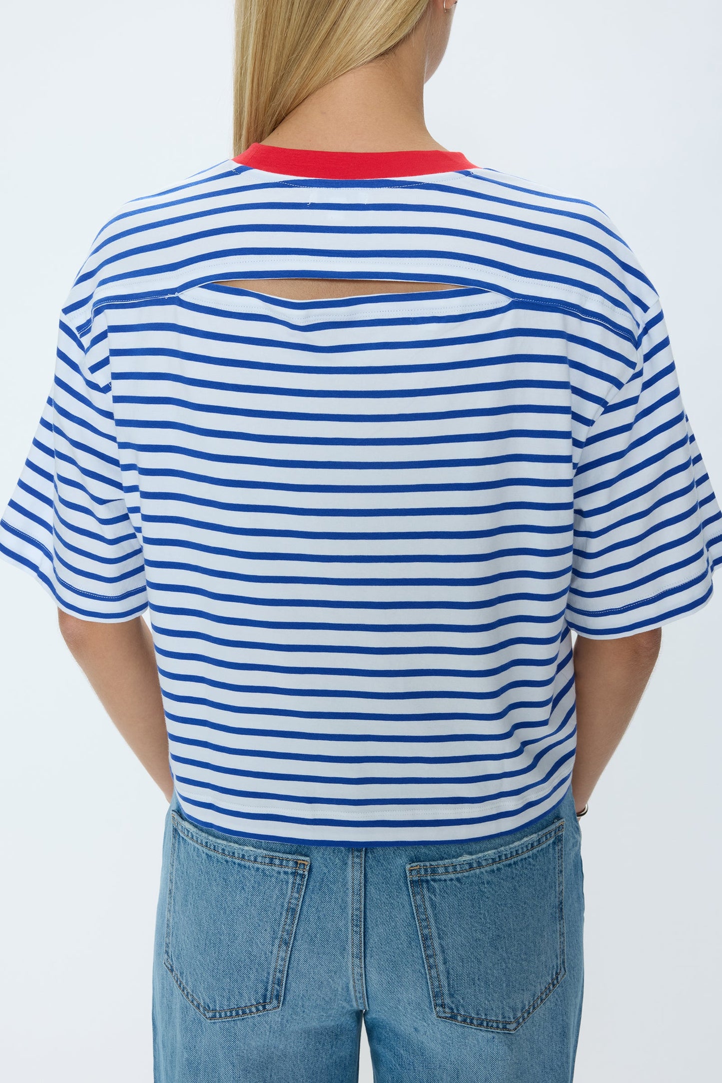 Allostudios Mae Cropped Tee - Sømandsrød