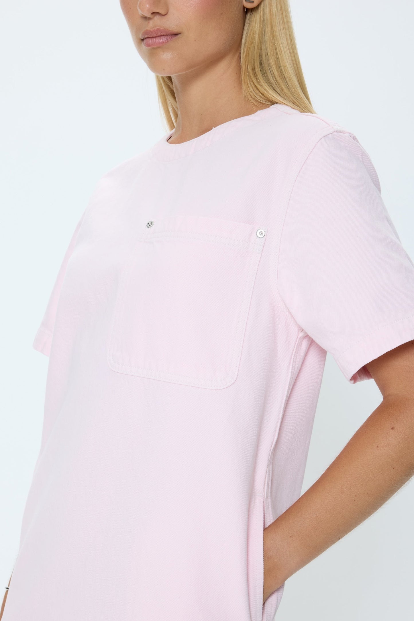 Allostudios – Remi Denim Dress - Blush