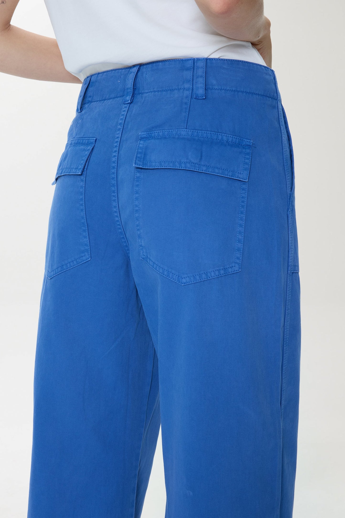 Allostudios Wren Relaxed Straight Utility Jeans - Himmelblå