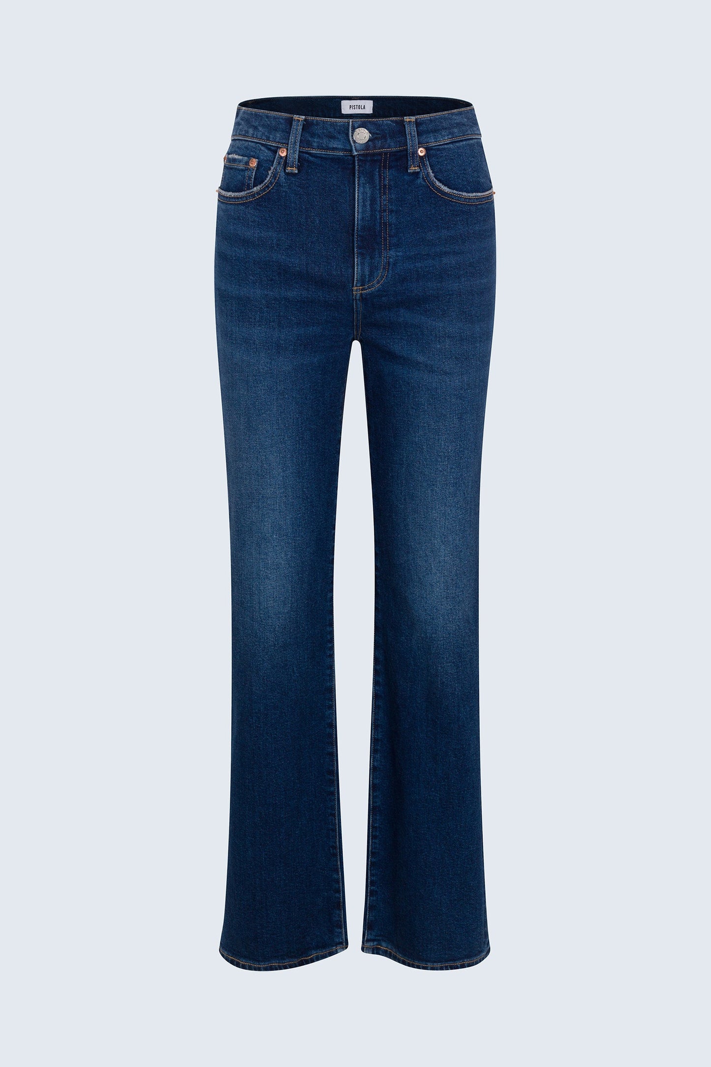Allostudios – Evie Højtaljede Slim Boot Jeans - Mørk Blå
