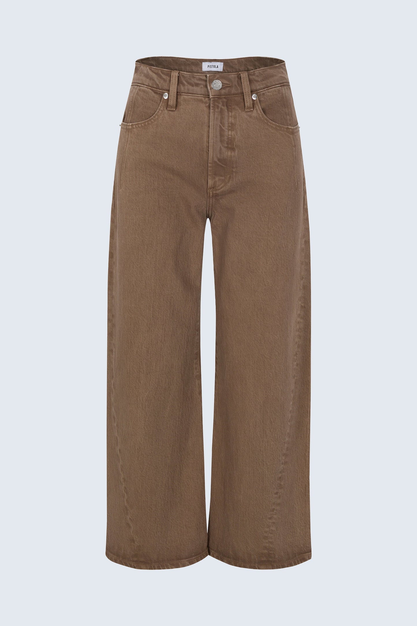 Allostudios – Kyra Højtaljede Bowed Ankle Jeans - Varm Brun
