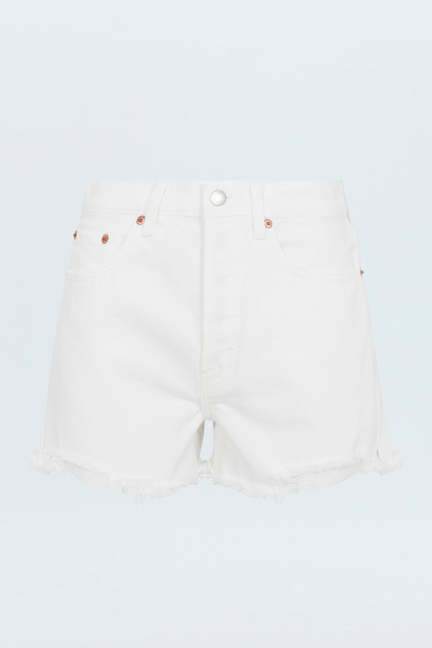 Allostudios – Nova Højtaljede Denim Shorts - Vintage Hvid