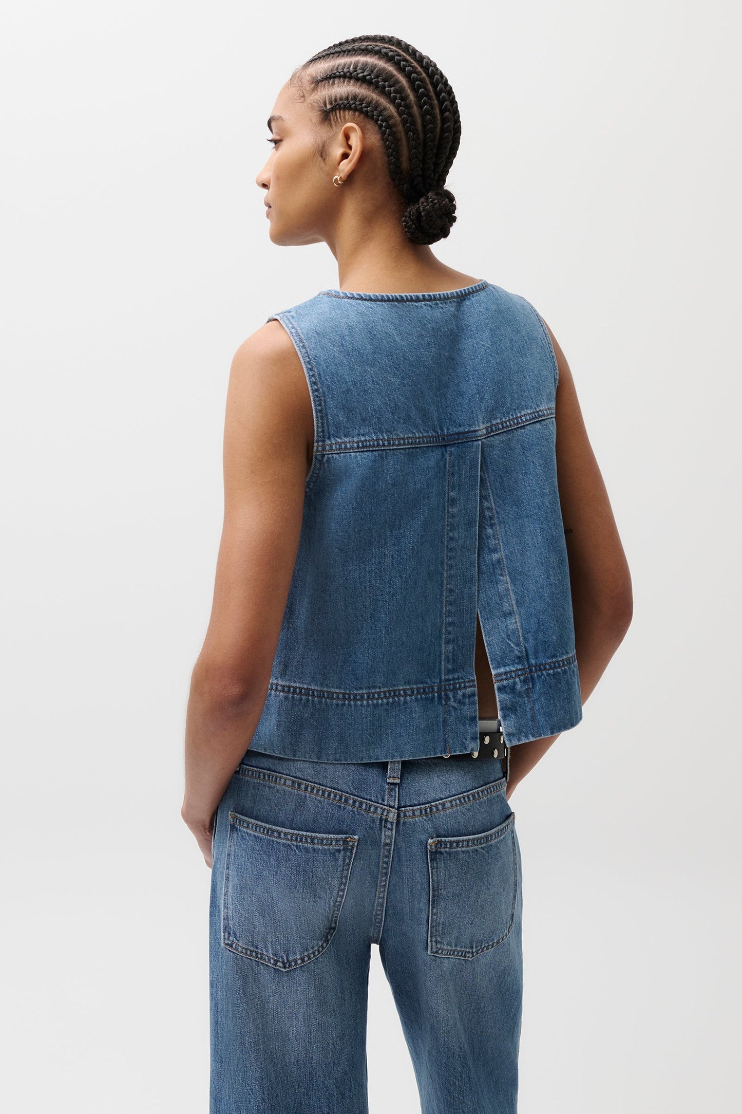 Allostudios Rue Denim Top - Blå