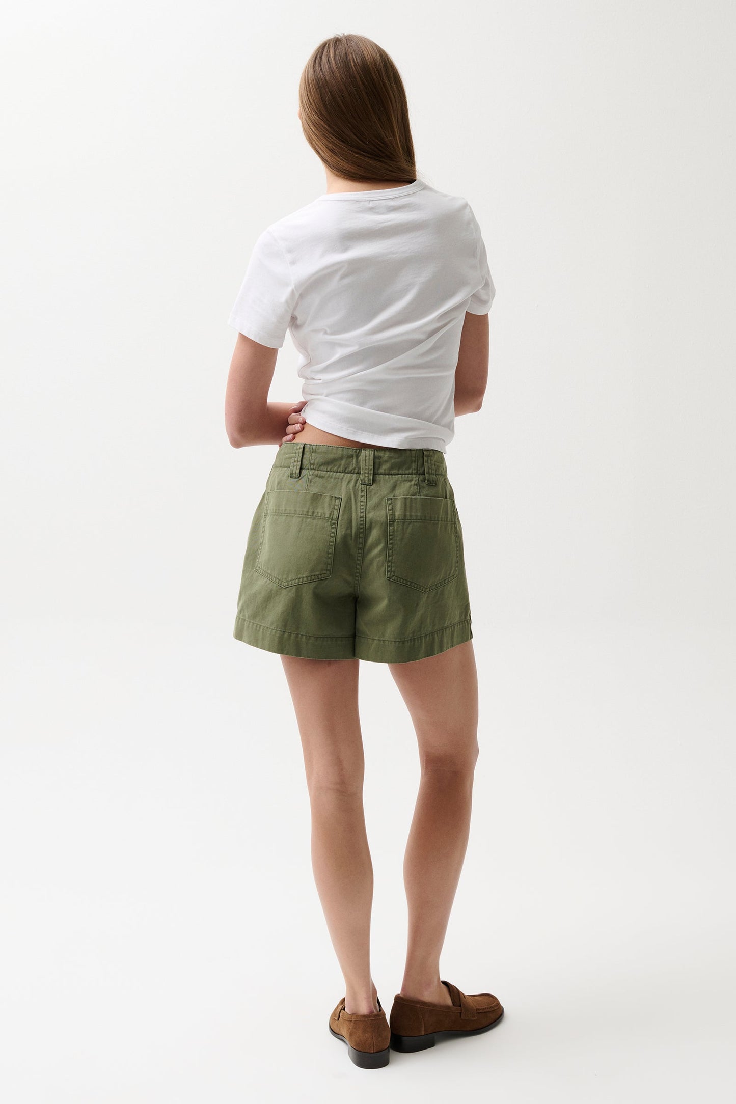 Allostudios Mason Afslappede Utility Shorts - Salviegrøn