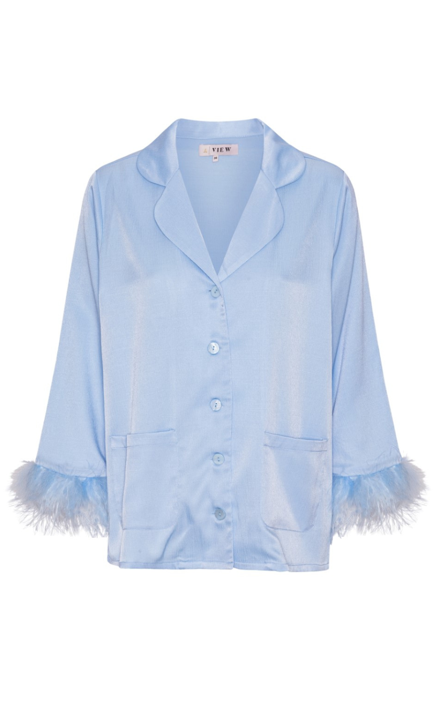 A-View Skjorte - Brady - Light Blue - allostudios