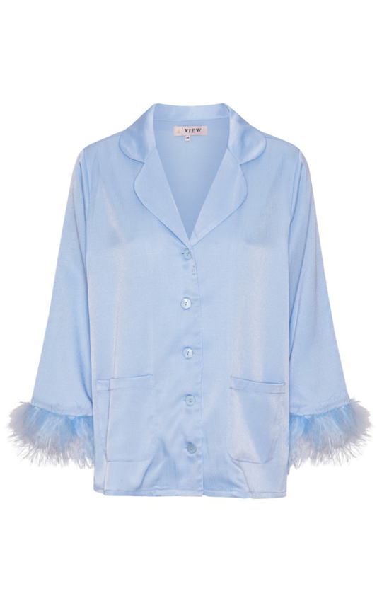 A-View Skjorte - Brady - Light Blue - allostudios