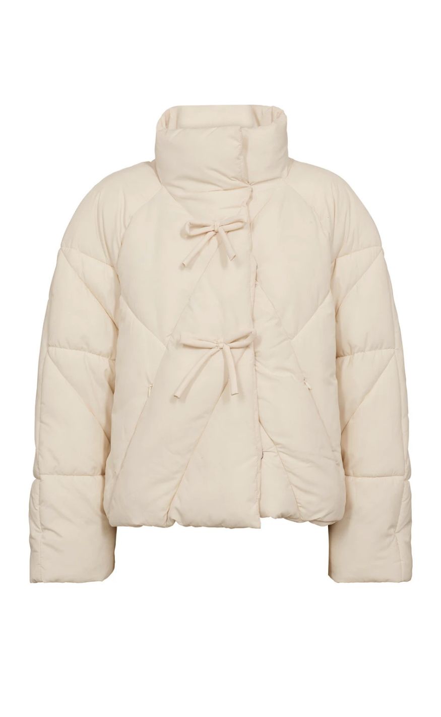 A-View Jakke - Bowy Puffer - Off White - allostudios