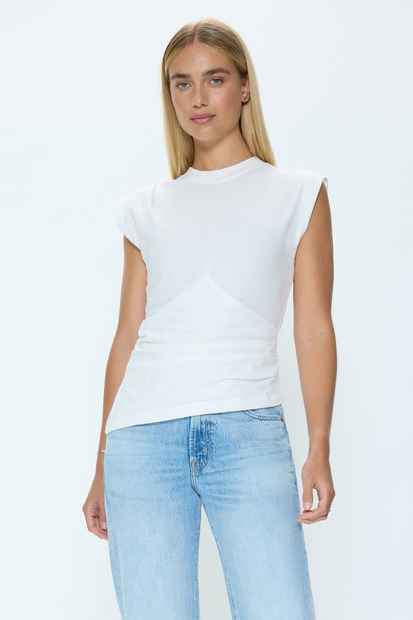 Allostudios Nya Draperet T-shirt - Hvid
