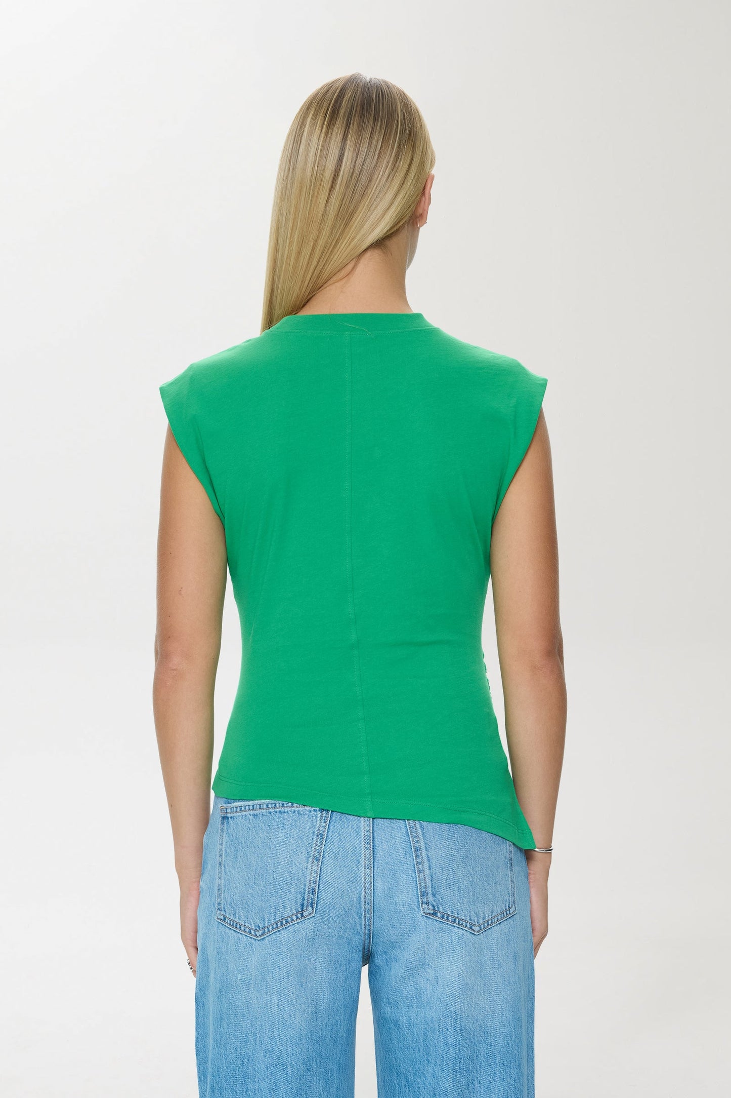 Allostudios – Nya Draped Tee - Salviegrøn
