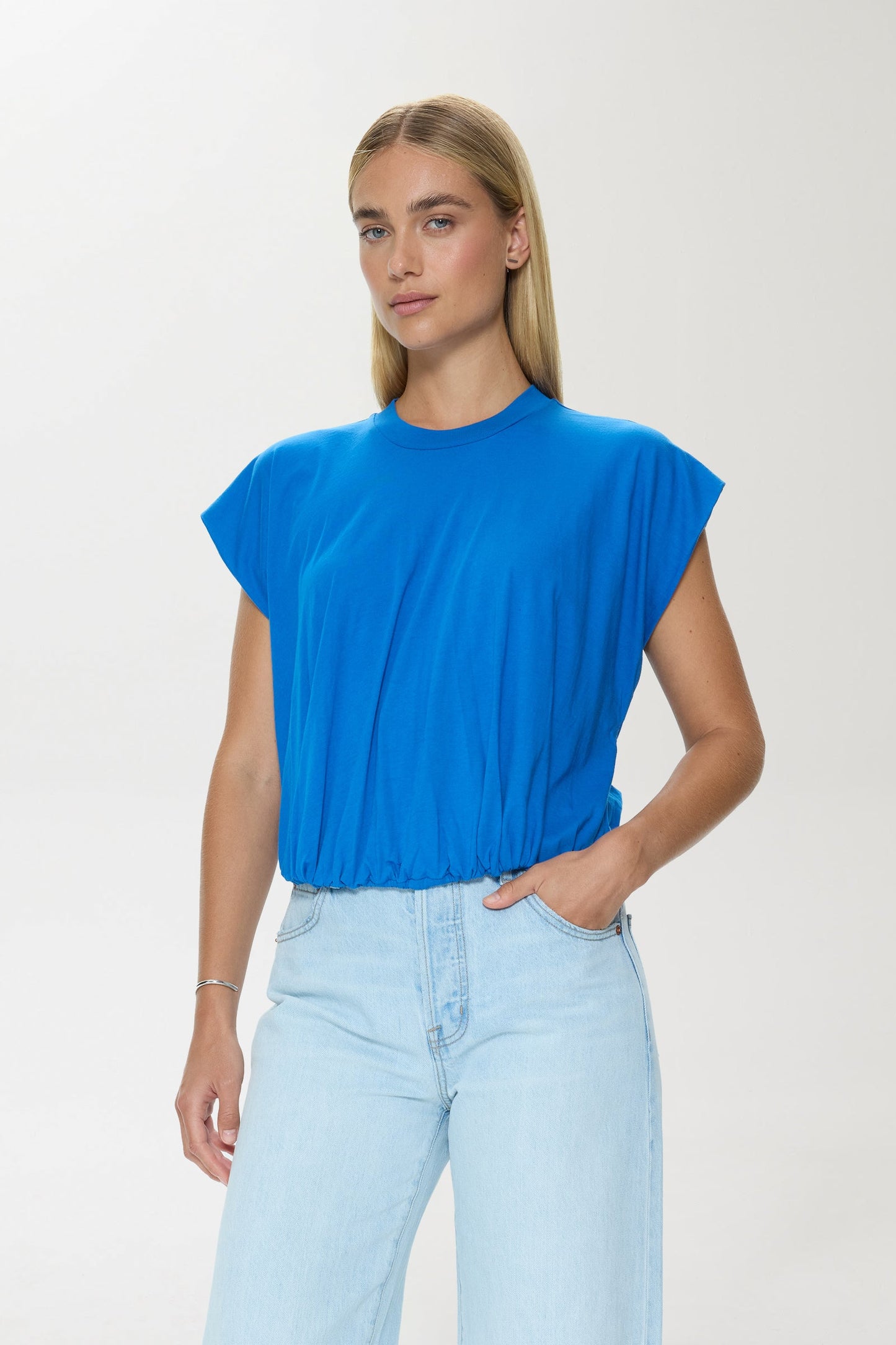 Allostudios Millie Bubble Tee - Skumringsblå