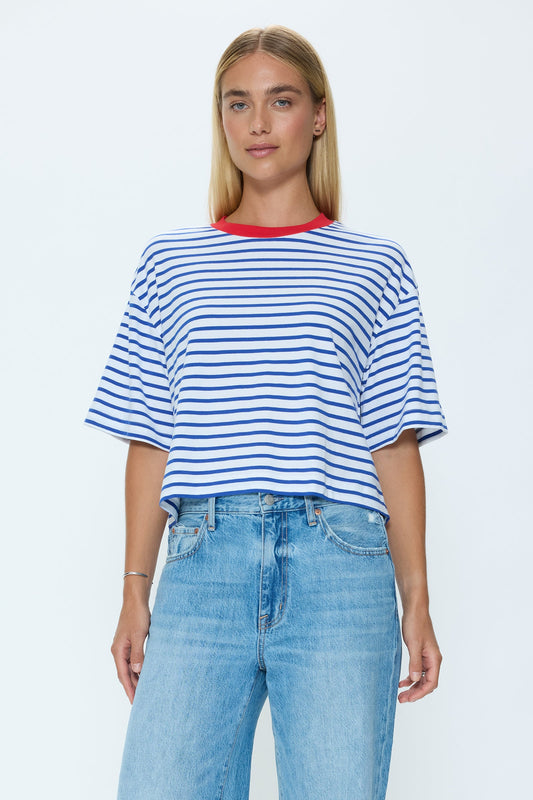 Allostudios Mae Cropped Tee - Sømandsrød