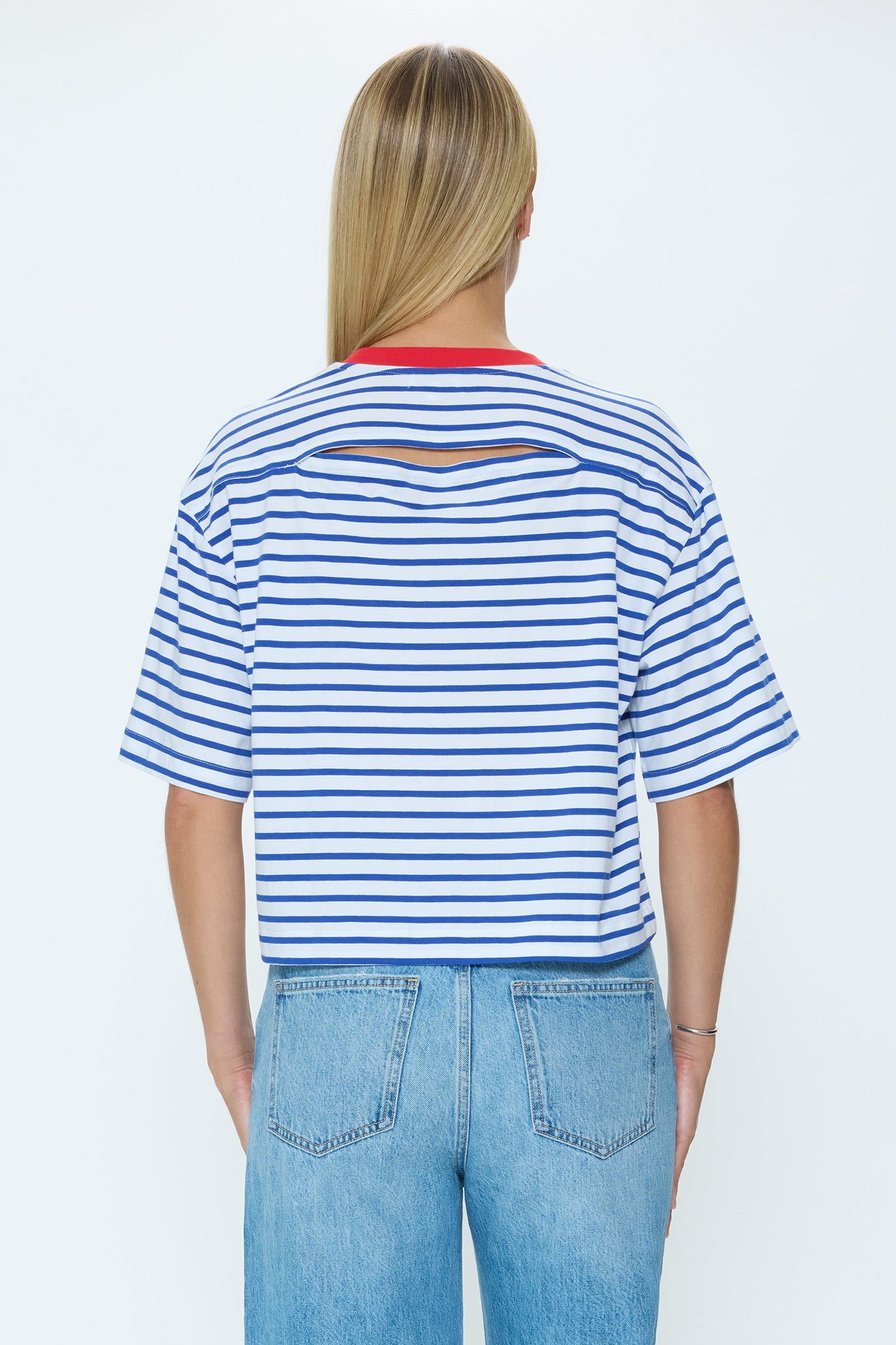 Allostudios Mae Cropped Tee - Sømandsrød