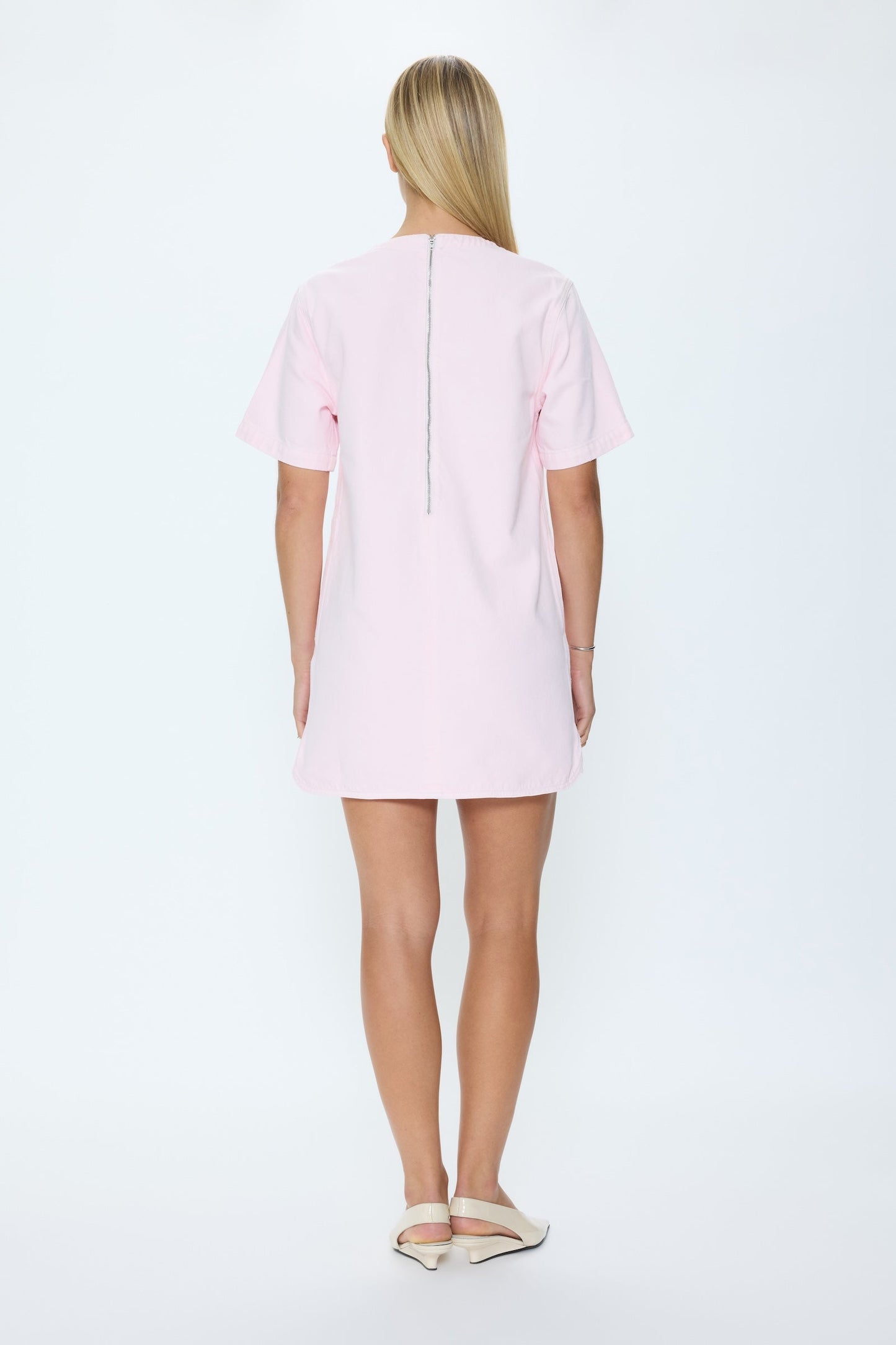 Allostudios – Remi Denim Dress - Blush
