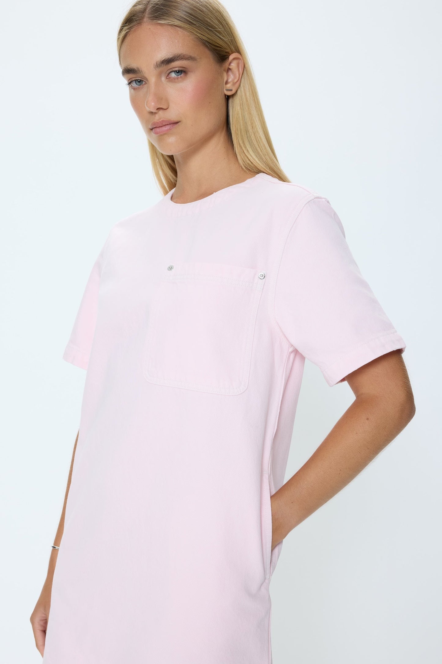 Allostudios – Remi Denim Dress - Blush