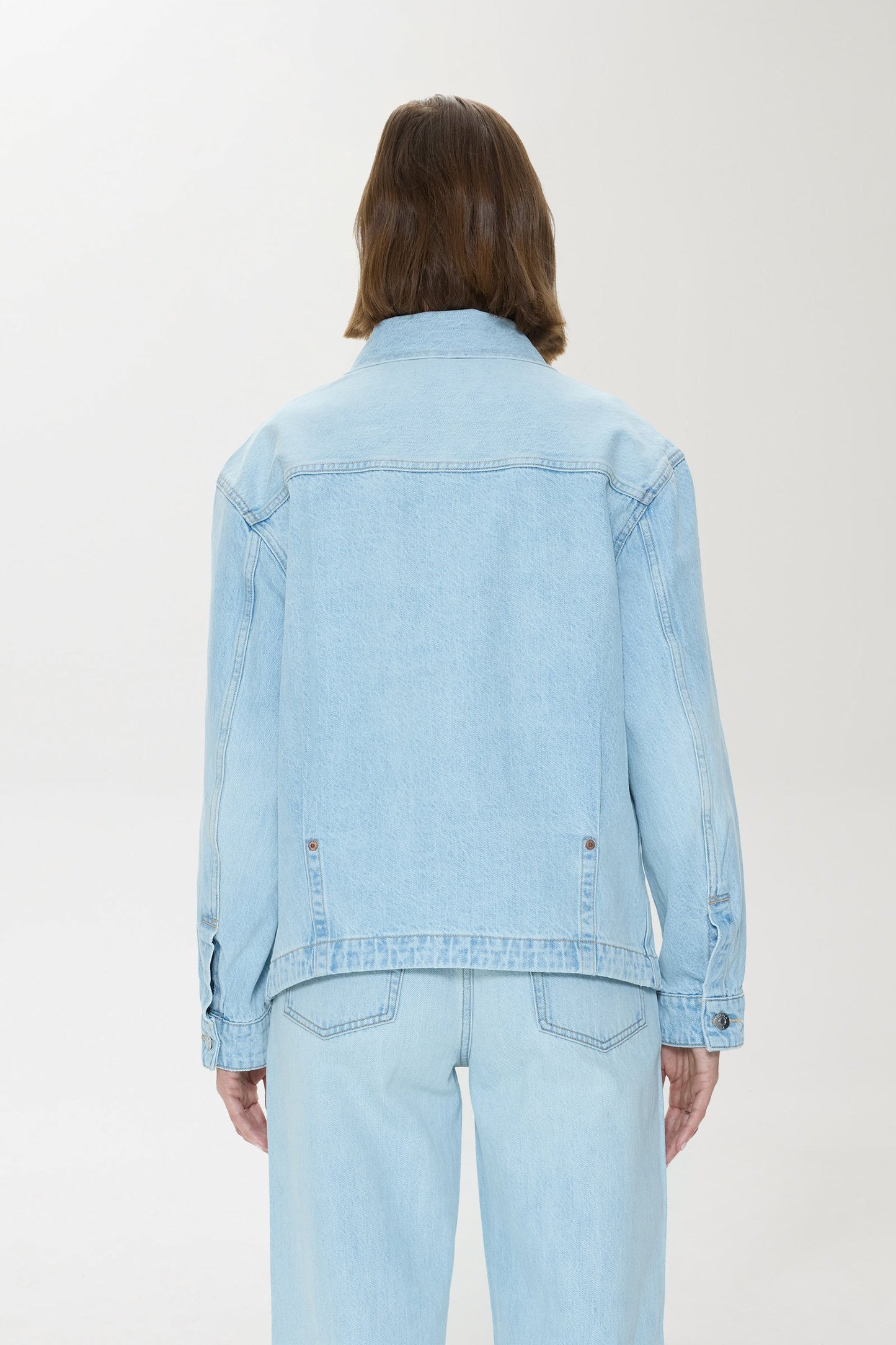 Allostudios – Karlee Chore Jakke - Lyseblå Denim