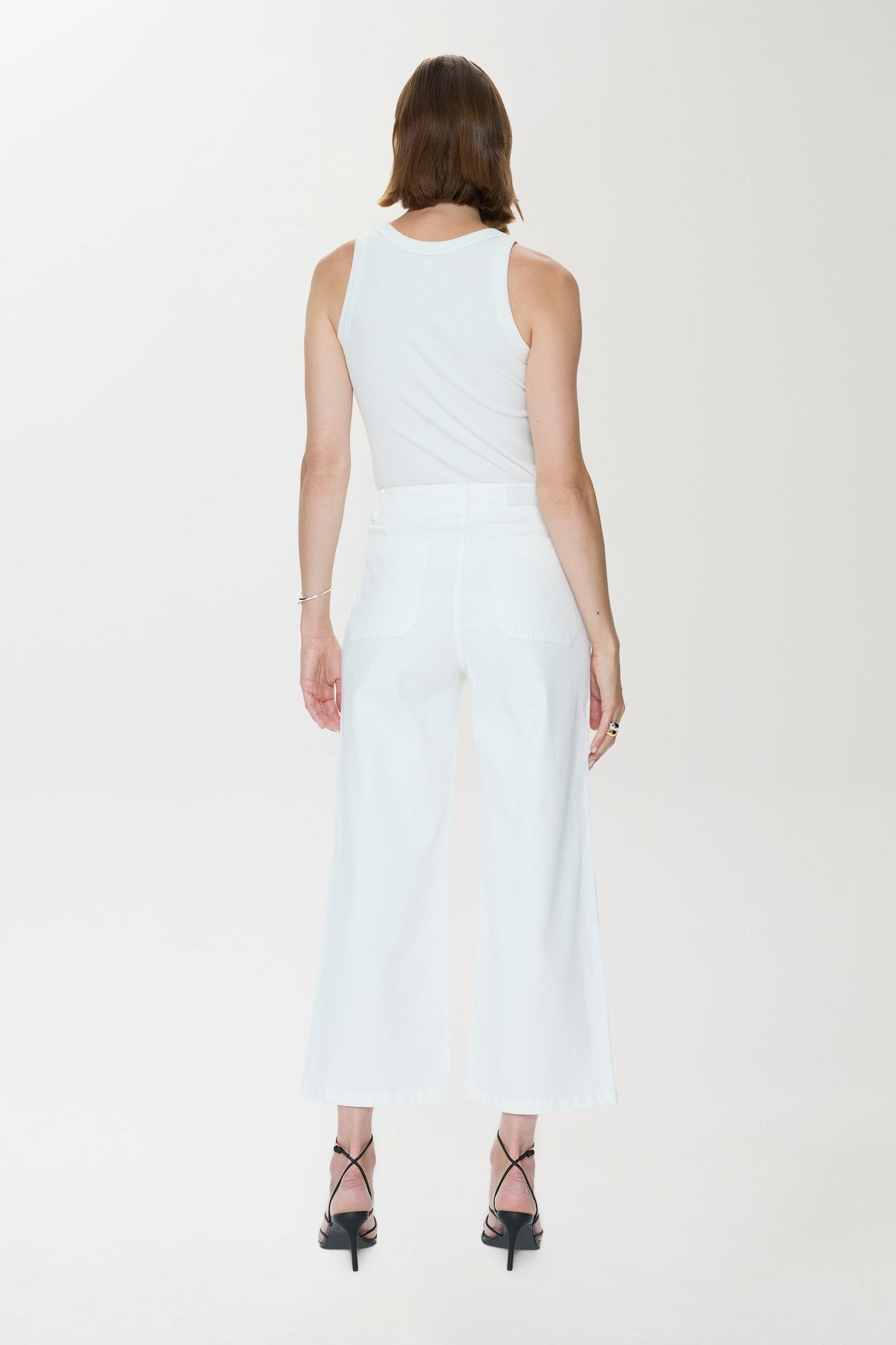 Allostudios – Zooey Utility Bukser med Patch Pockets - Hvid