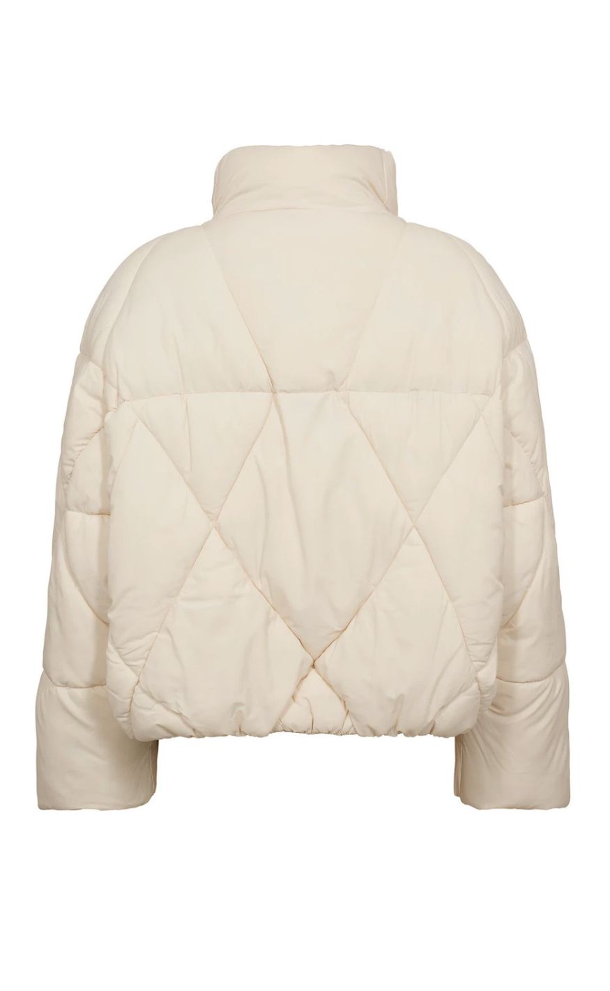 A-View Jakke - Bowy Puffer - Off White - allostudios