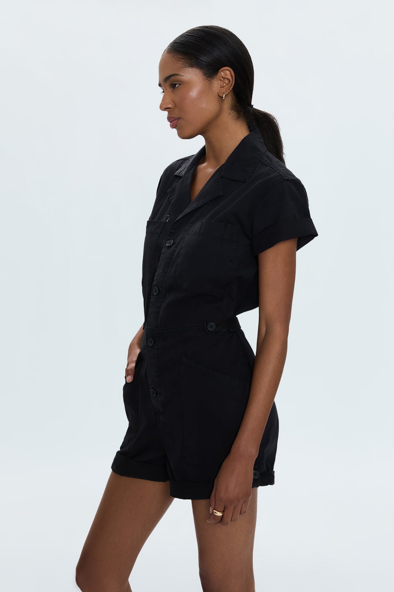 Allostudios – Parker Romper - Sort Denim