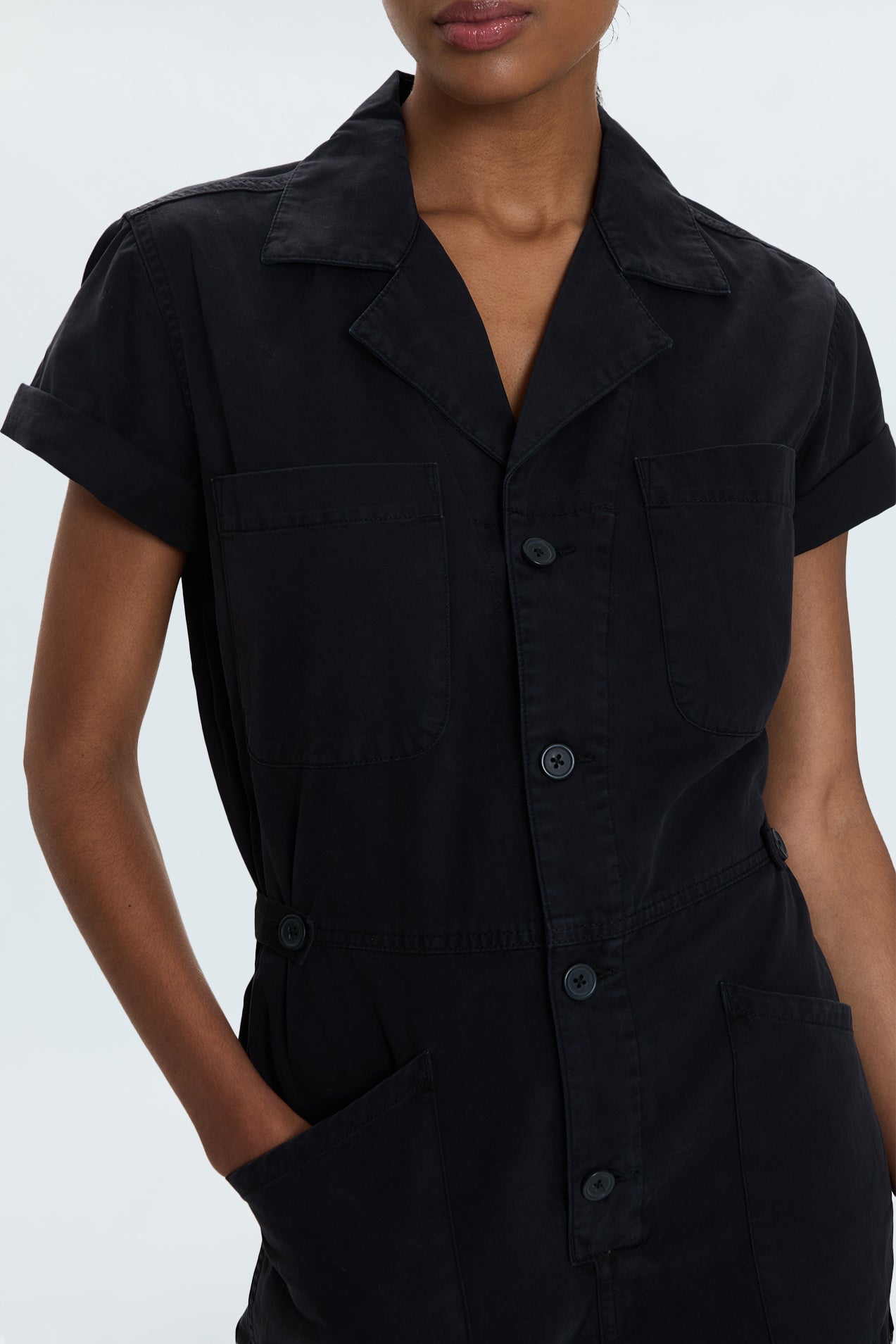 Allostudios – Parker Romper - Sort Denim