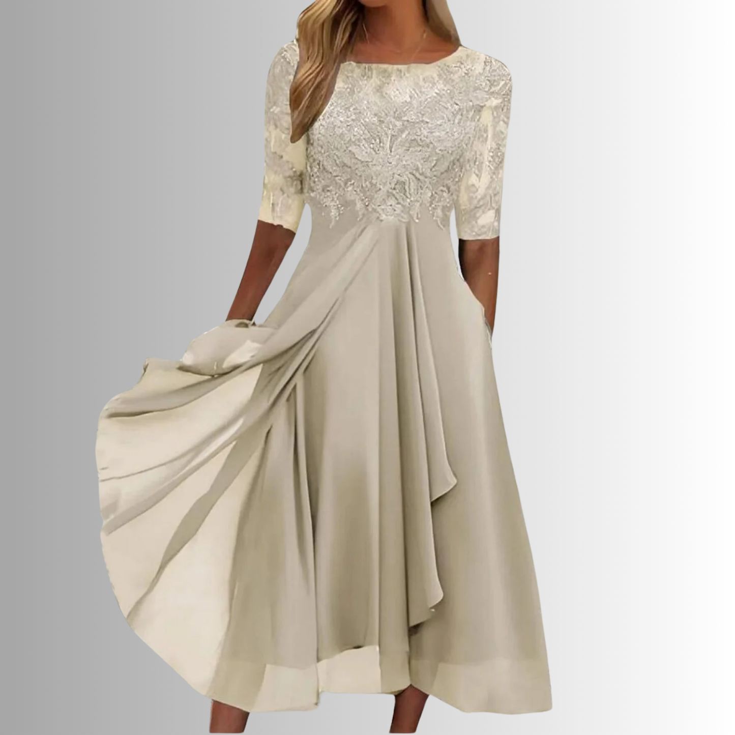 Allostudios - Elegant Blondekjole