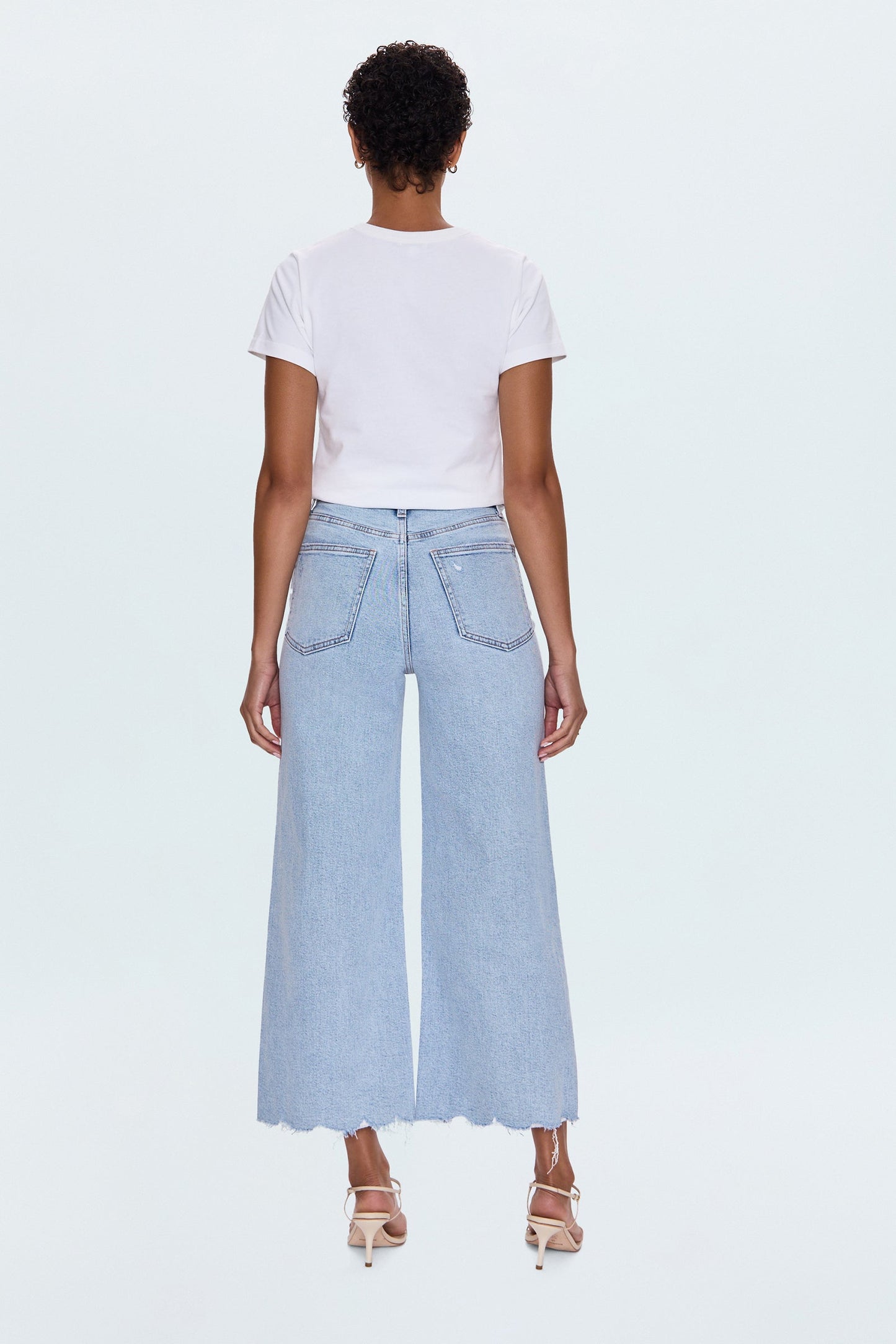 Allostudios – Petite Lana Højtaljede Ultra Wide Leg Jeans - Vintage Blå