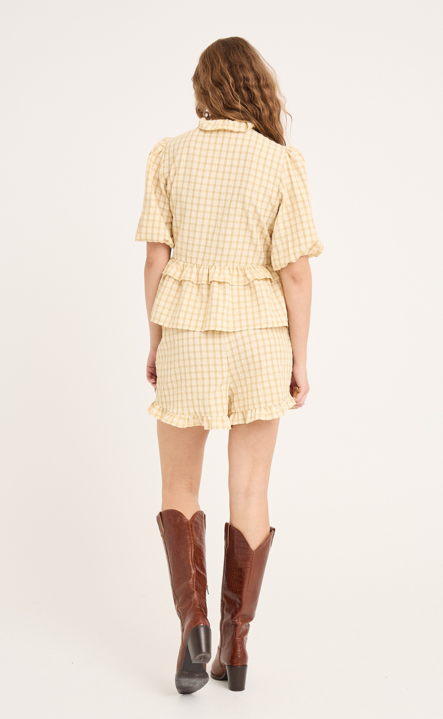 A-View Shorts - Aulina - Pale Yellow - allostudios