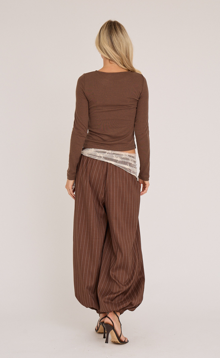 A-View Bluse - Alisia - Brown - allostudios