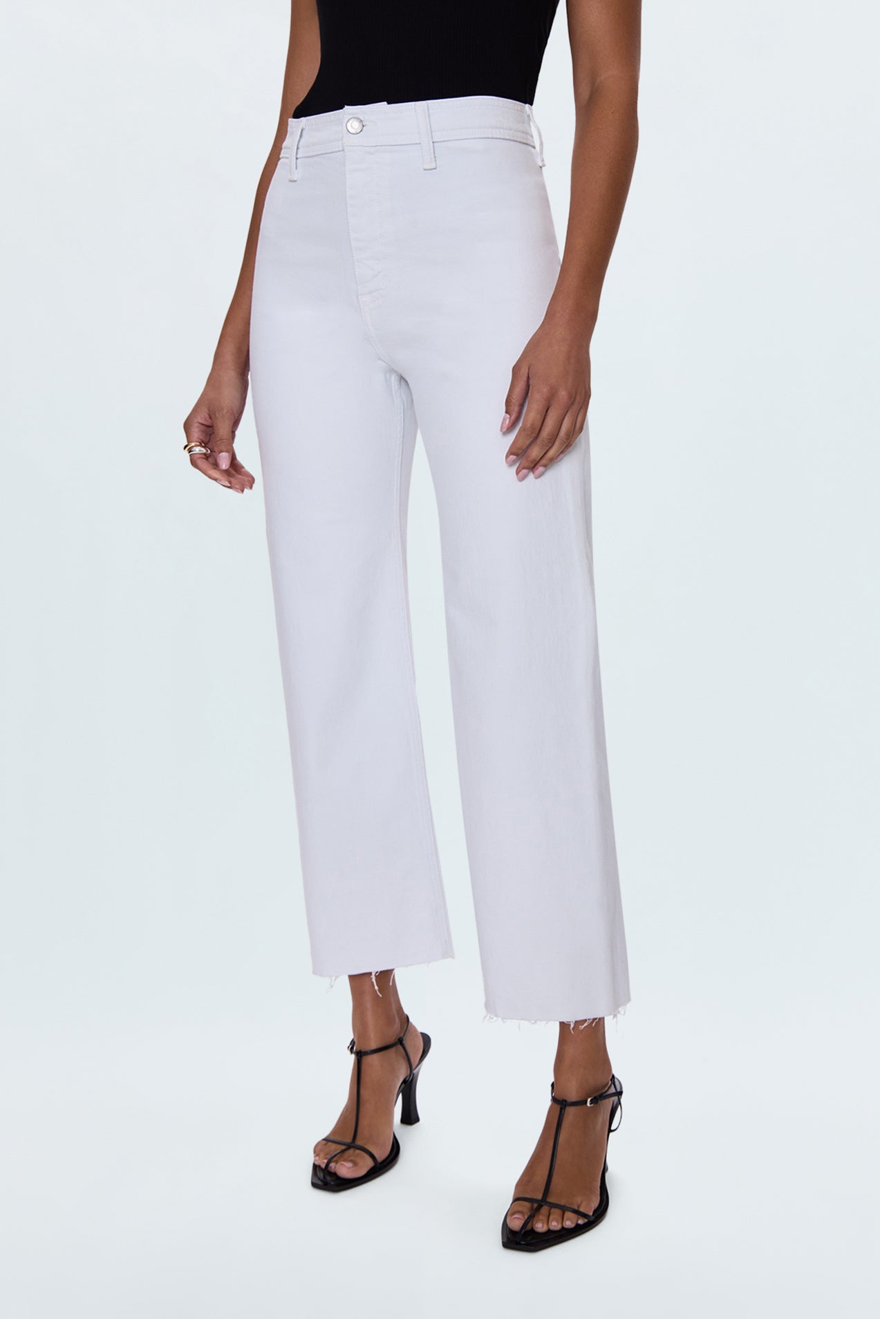 Allostudios – Penny Højtaljede Wide Leg Jeans - Blizzard