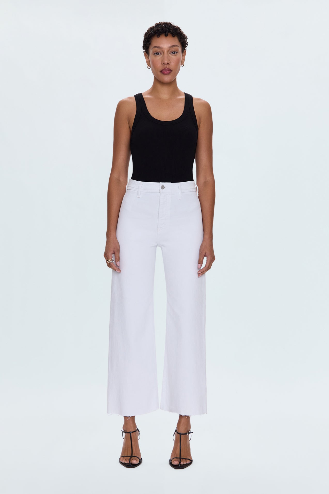 Allostudios – Penny Højtaljede Wide Leg Jeans - Blizzard