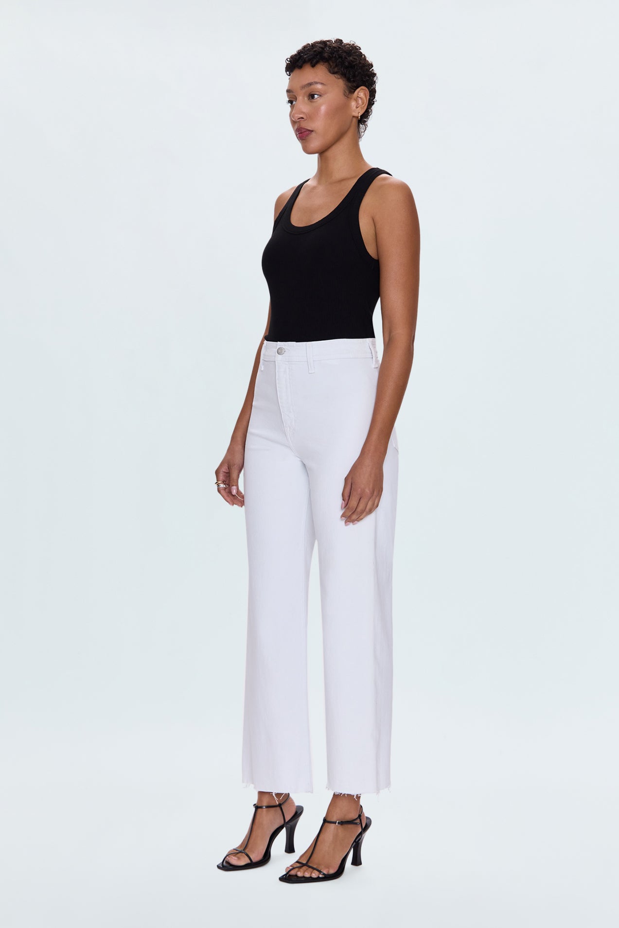 Allostudios – Penny Højtaljede Wide Leg Jeans - Blizzard