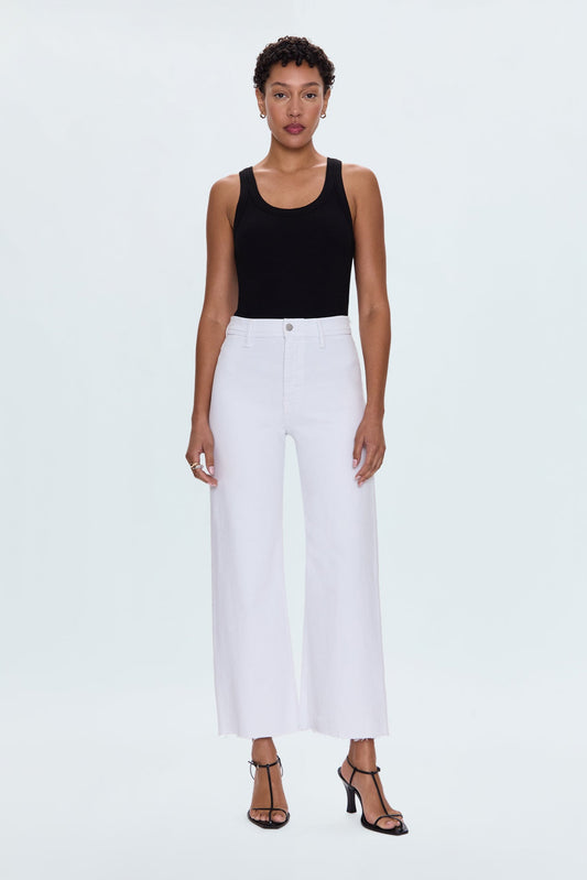 Allostudios – Penny Højtaljede Wide Leg Jeans - Blizzard