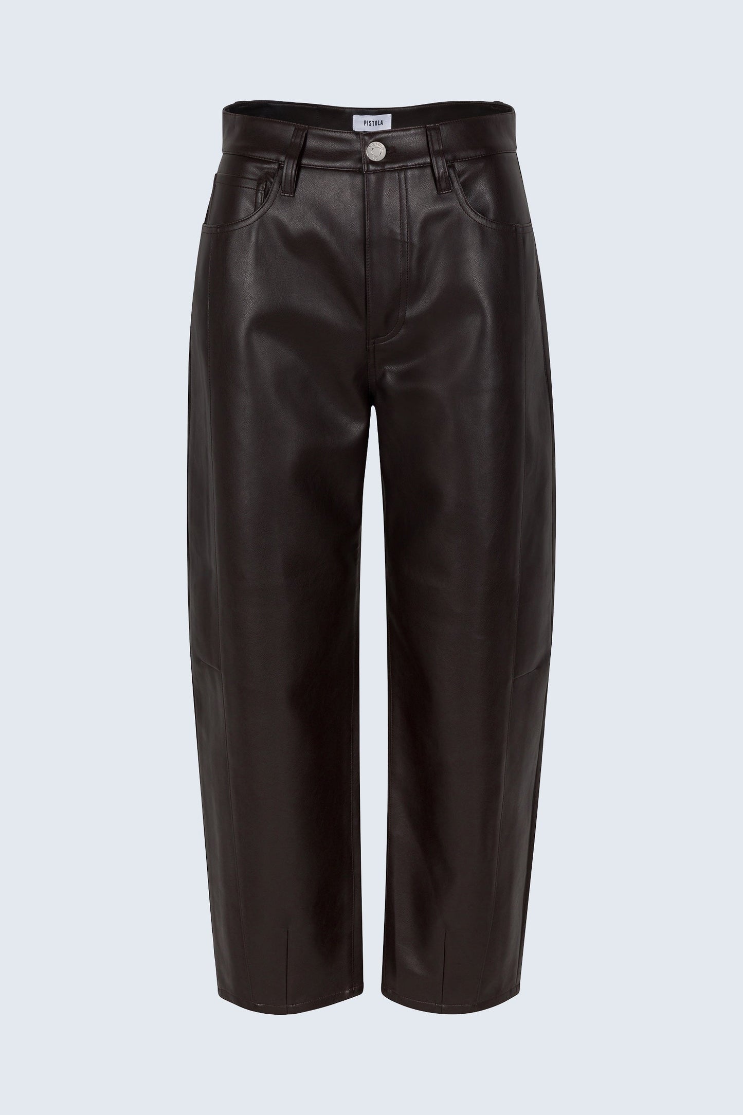 Allostudios – Eli Højtaljede Barrel Jeans - Dyb Brun Denim