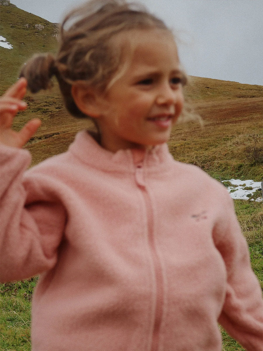 Fleece jakke fra Konges Sløjd - Cameo Brown