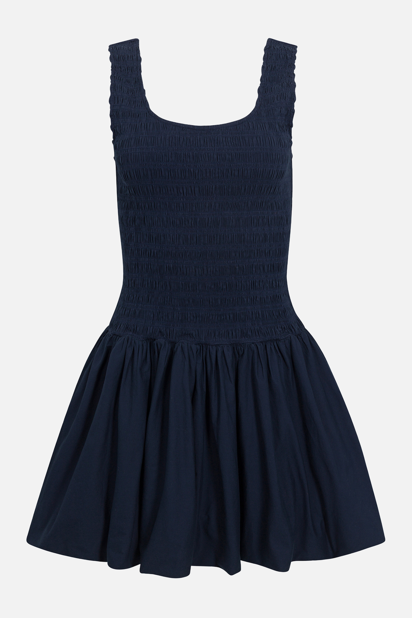 Allostudios – Ilona Bubble Hem Dress - Marineblå