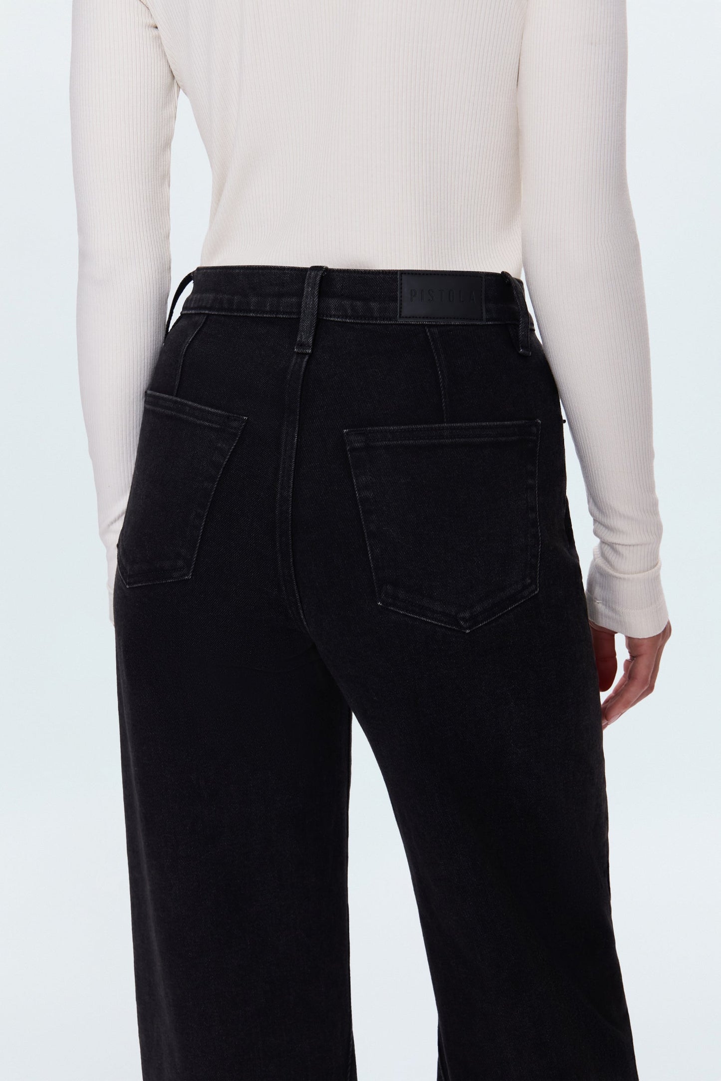 Allostudios – Kyra Højtaljede Bowed Ankle Jeans - Koksgrå
