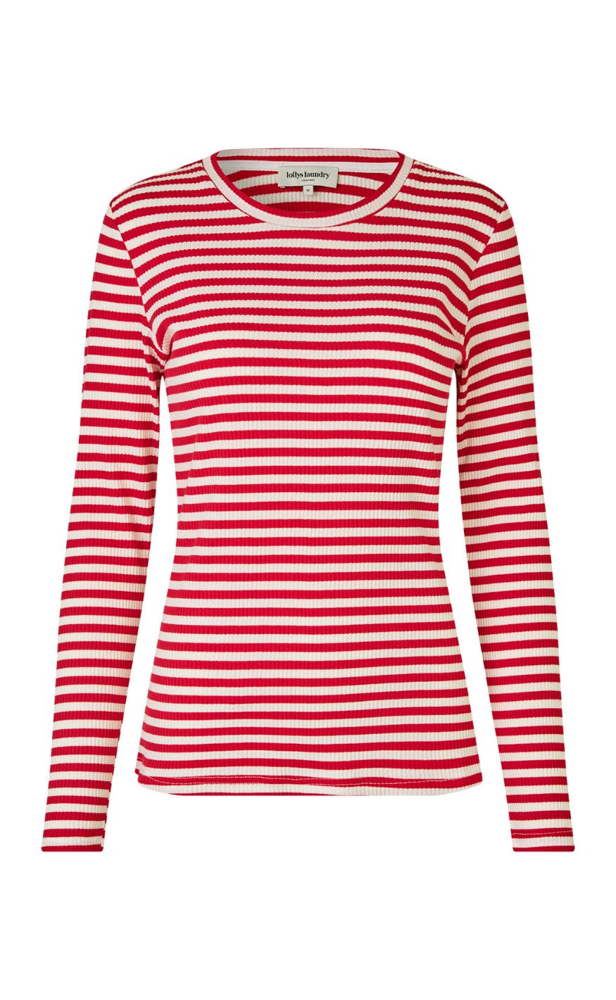 Lollys Laundry Bluse - Mayella - Red - allostudios