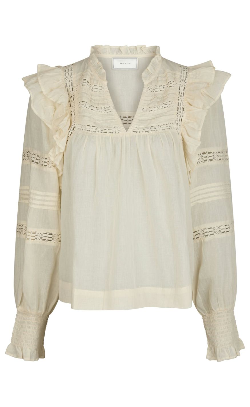 Neo Noir Bluse - Mauri S Voile - Light Yellow - allostudios