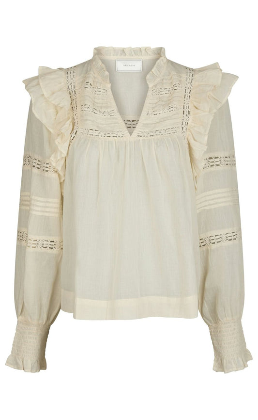 Neo Noir Bluse - Mauri S Voile - Light Yellow - allostudios