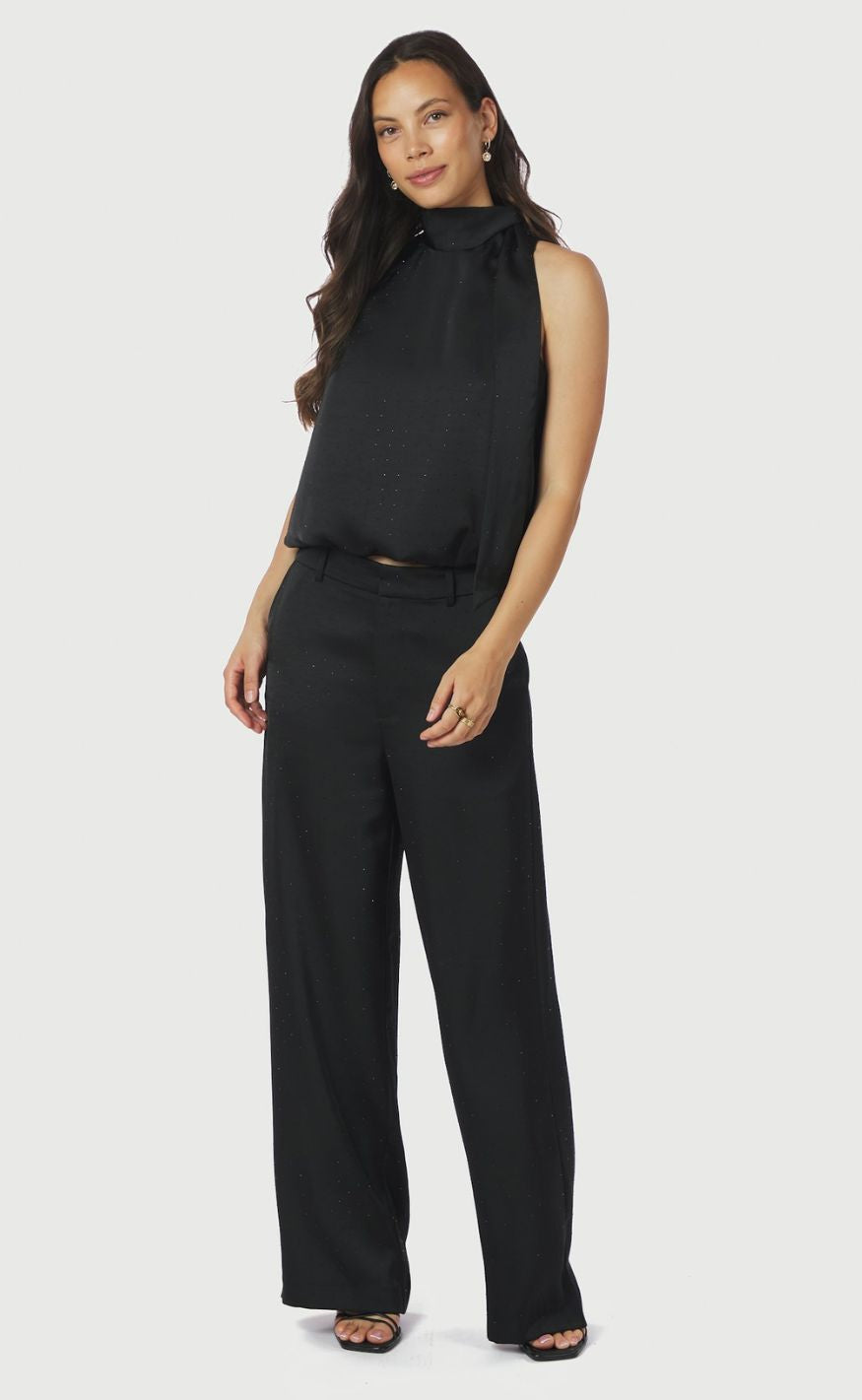 Neo Noir top - Veda Heavy Sateen Bedaz - Black - allostudios