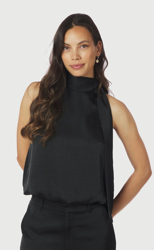 Neo Noir top - Veda Heavy Sateen Bedaz - Black - allostudios
