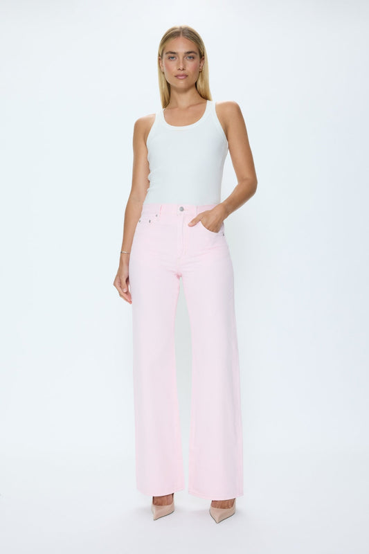 Allostudios – Larsen Relaxed Flare Jeans - Blush