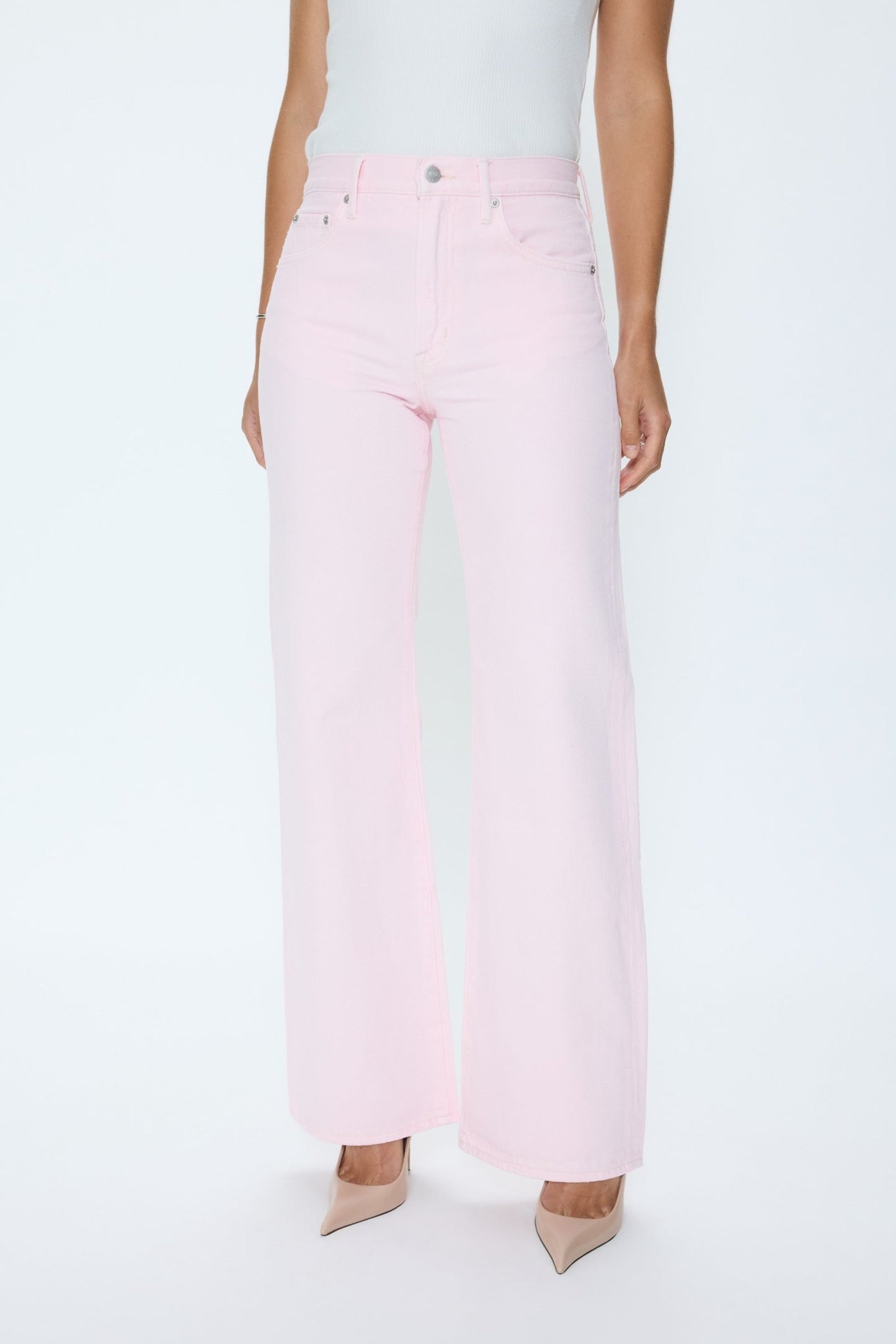 Allostudios – Larsen Relaxed Flare Jeans - Blush