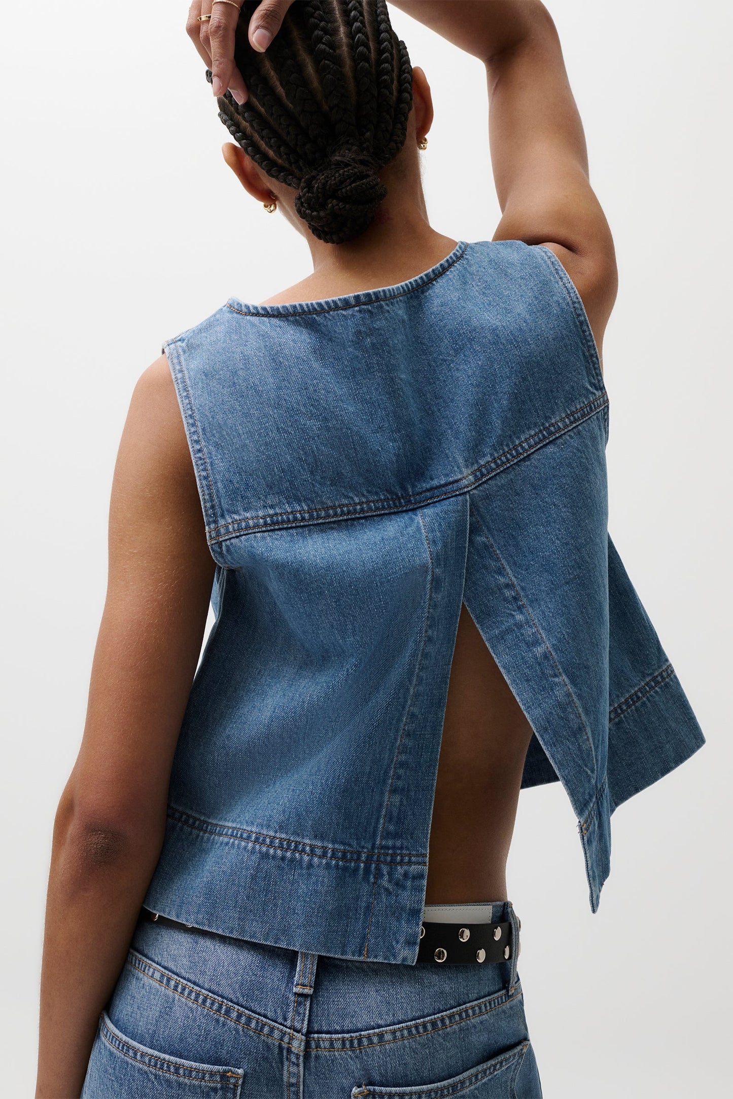Allostudios Rue Denim Top - Blå
