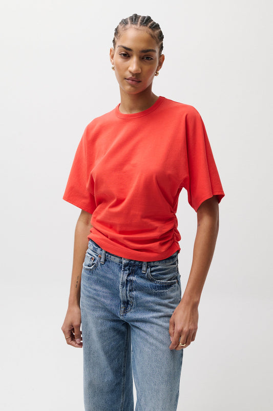 Allostudios Veronica Kimono Sleeve Fitted Tee - Valmuerød