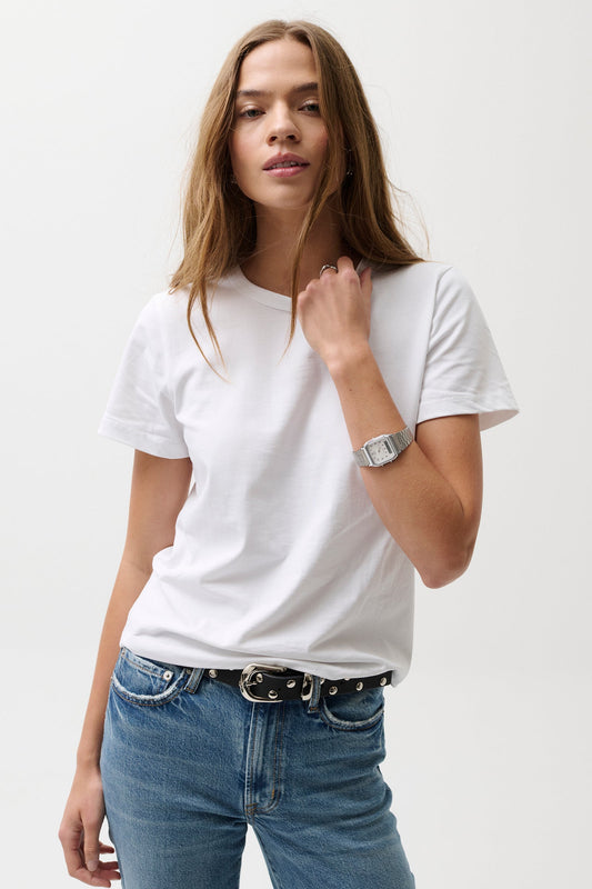 Allostudios – Alba Baby Tee - Hvid