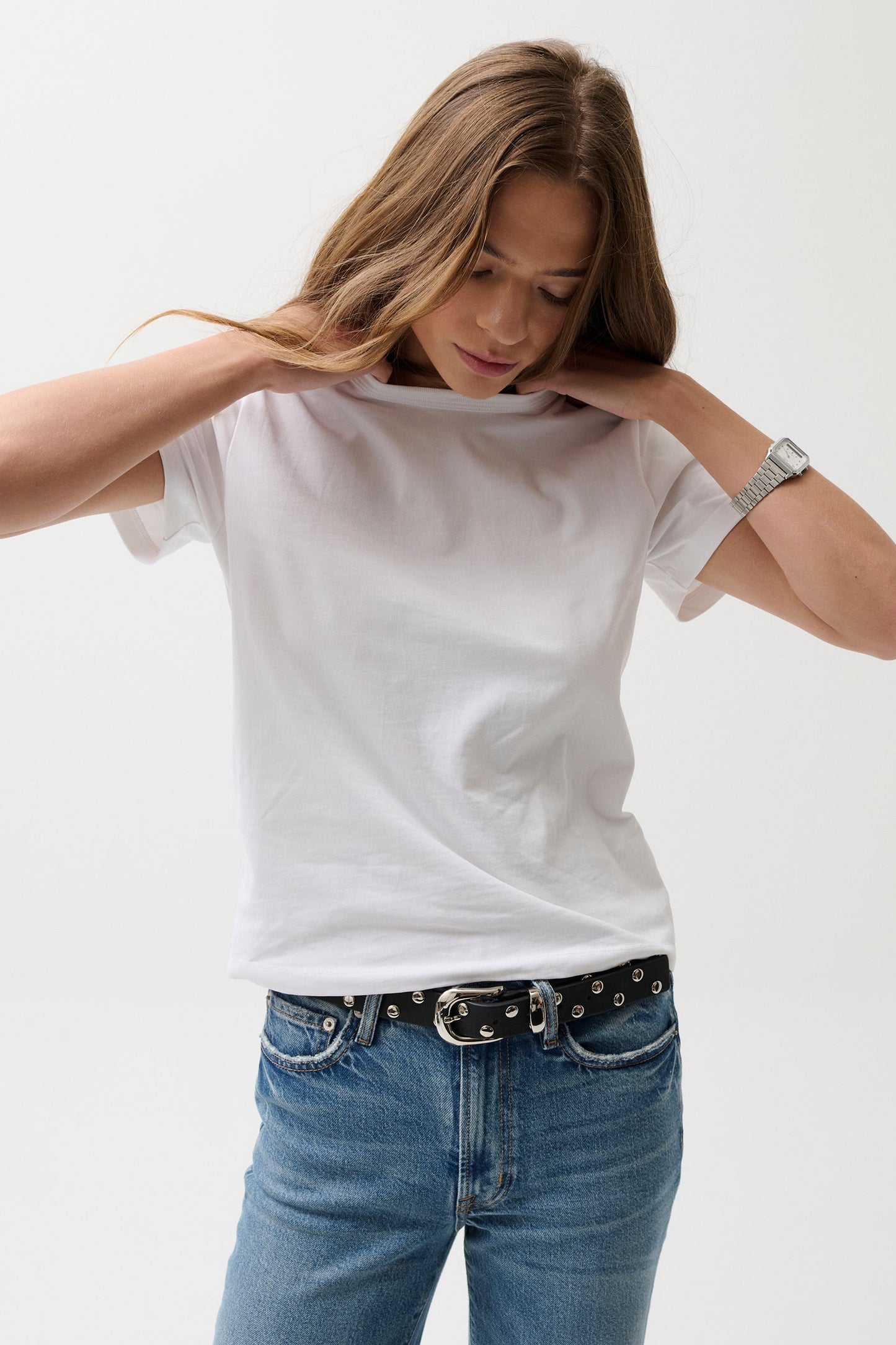 Allostudios – Alba Baby Tee - Hvid