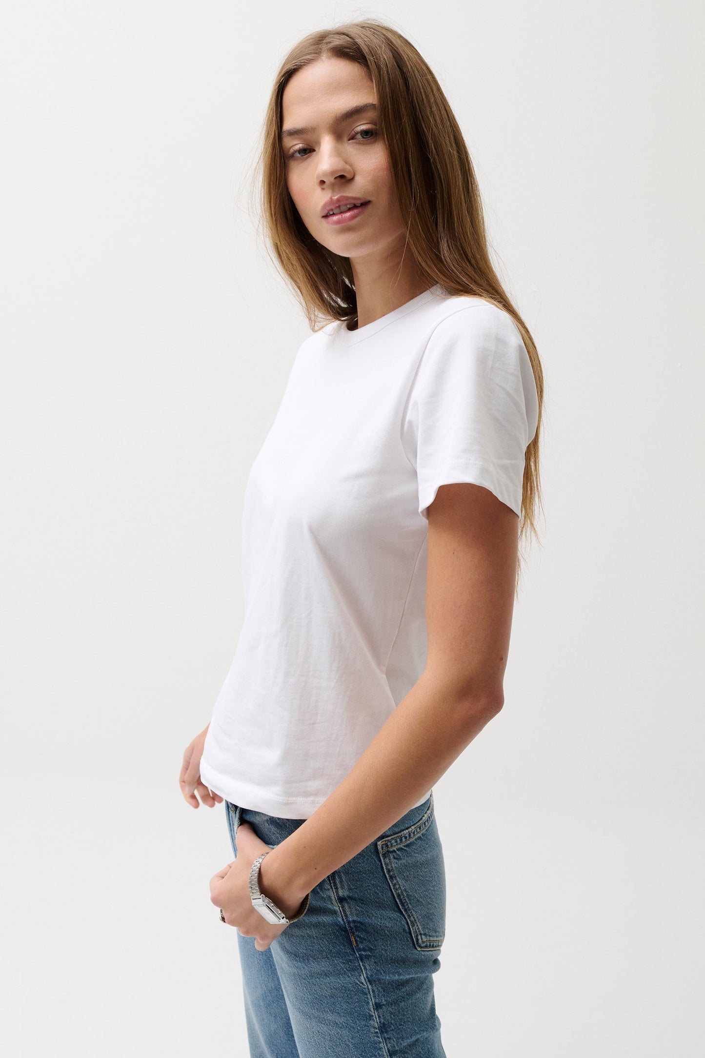Allostudios – Alba Baby Tee - Hvid
