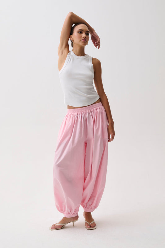 Allostudios Liya Poplin Ballonbukser - Rosé