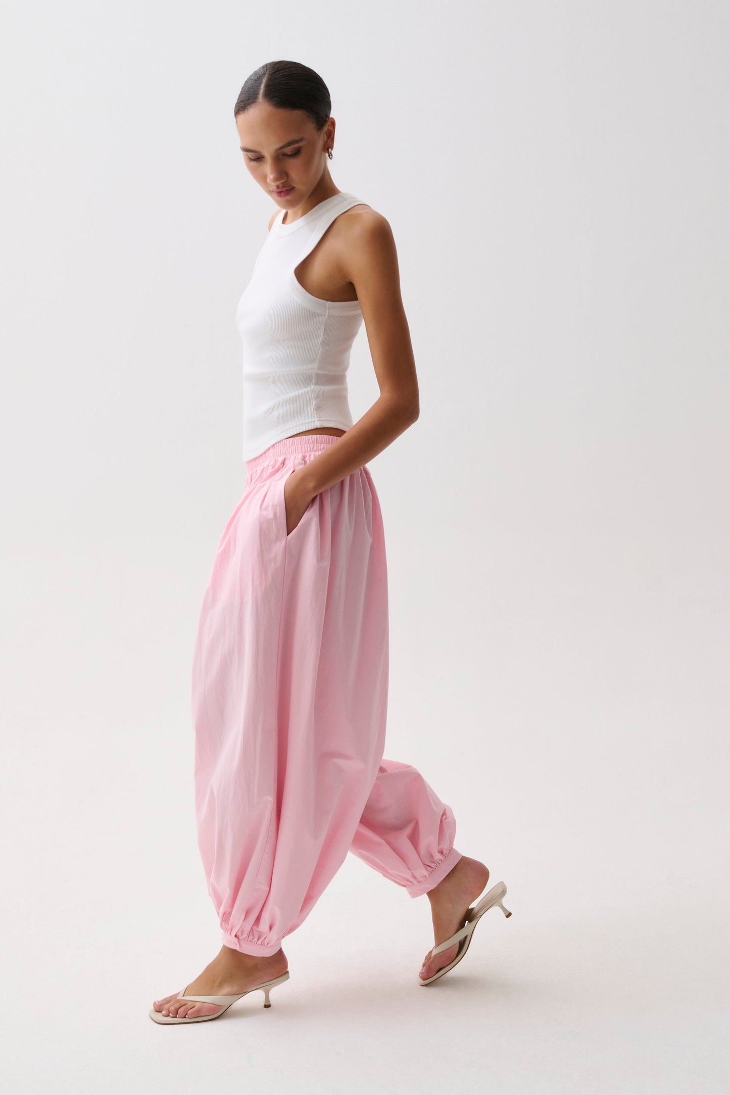Allostudios Liya Poplin Ballonbukser - Rosé