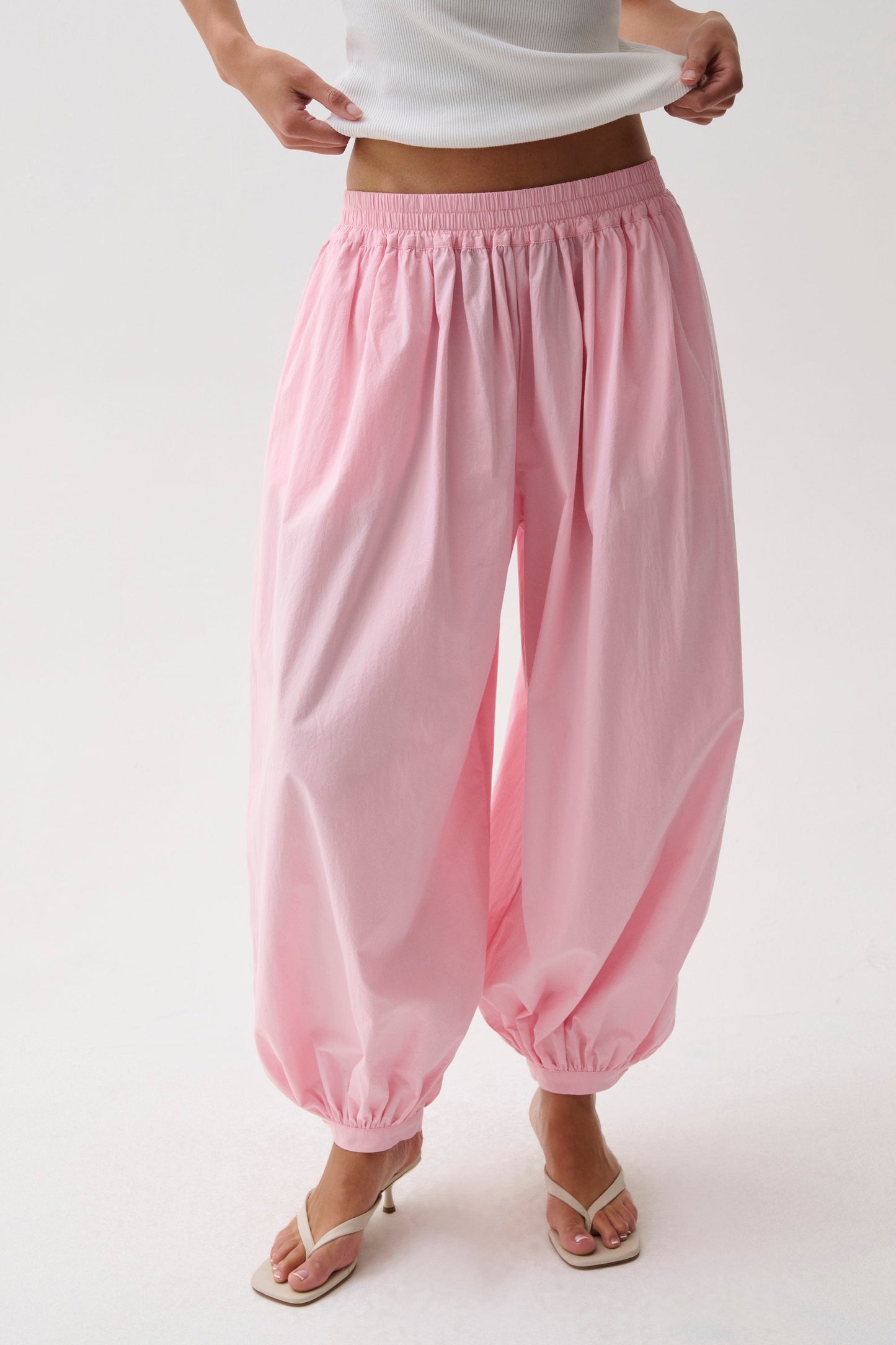 Allostudios Liya Poplin Ballonbukser - Rosé